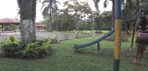  Gigi Spice toying at the playground